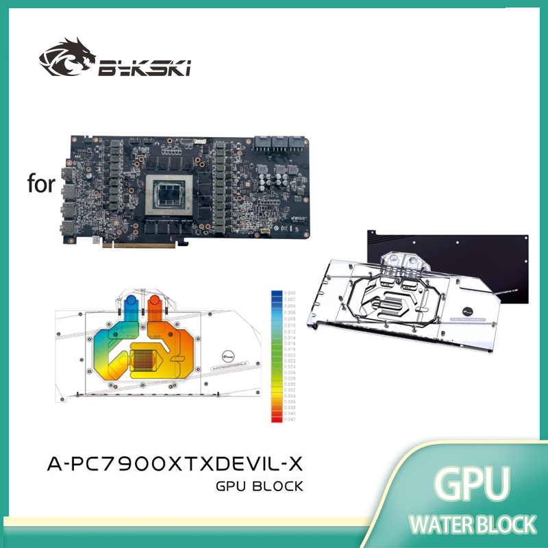 Rx 7900 Xtx 24Gb - Bykski A-PC7900XTXDEVIL-X GPU Bloco de água