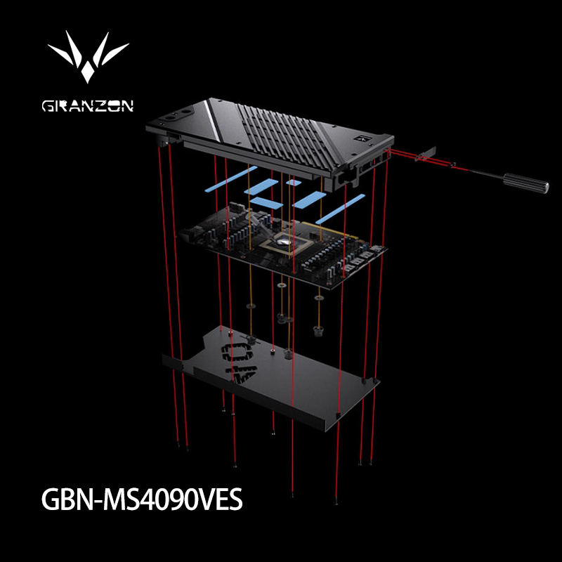 Rtx 4090 Water Block - Granzon GPU Bloco de água para