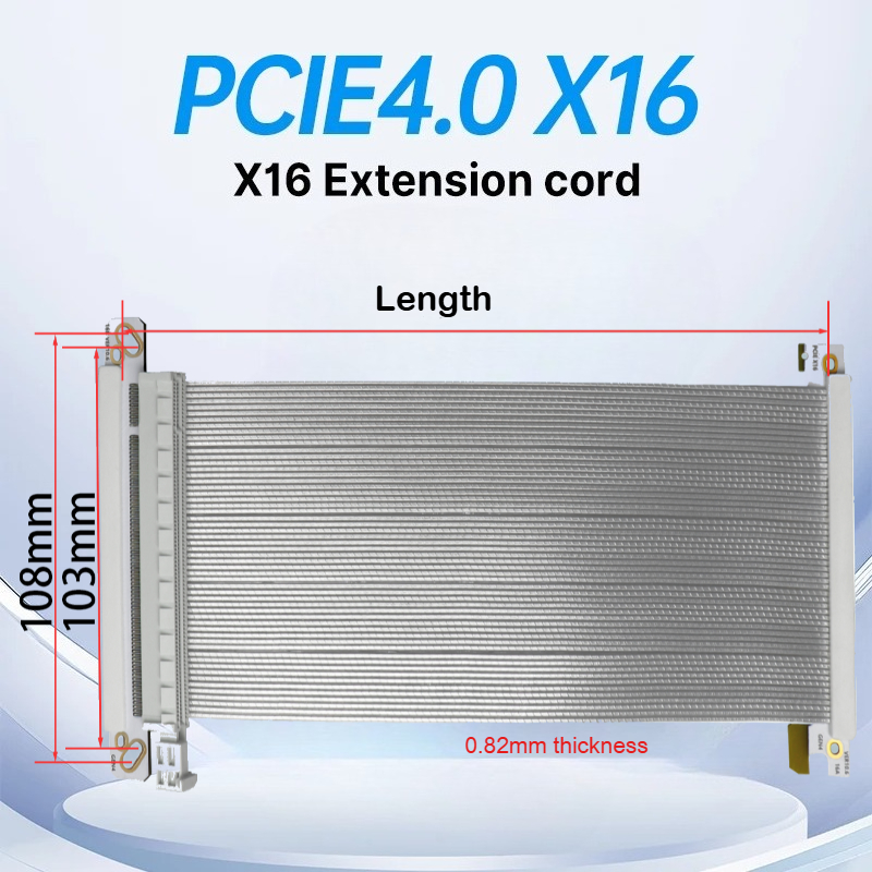 Itx Gpu Riser Pcie 4.0 16X - Adt-link pci-e x16 4.0 riser cabo