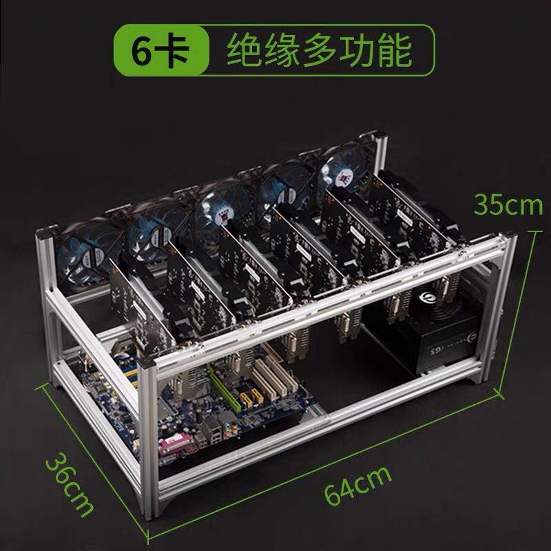 Gpu Mining Rig Frame 8 Gpu - 6 8 12 19 gpu mineiro
