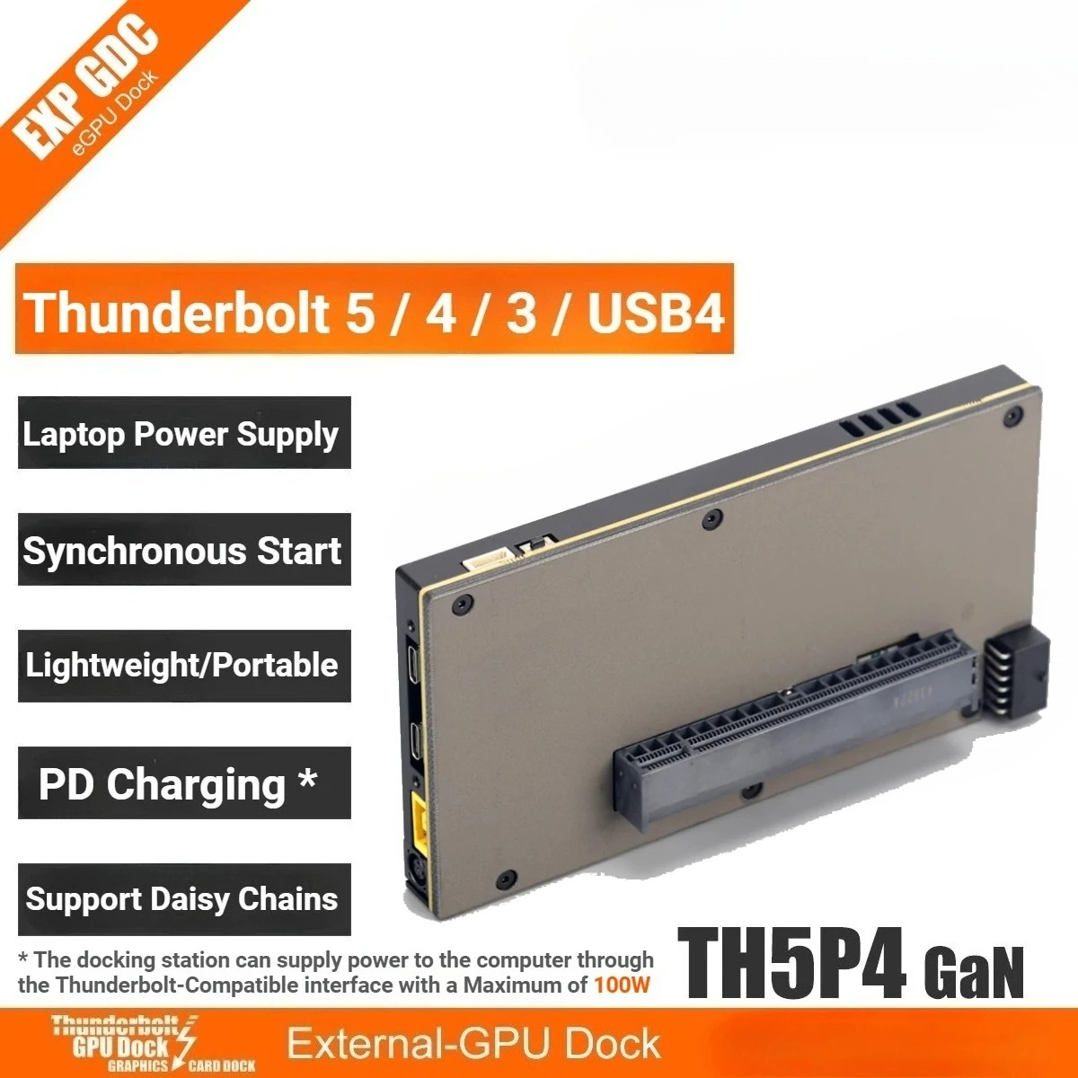 Gpu External Dock Egpu Thunderbolt 4 - Placa Gráfica Externa TH5P4GaN Atualizada para