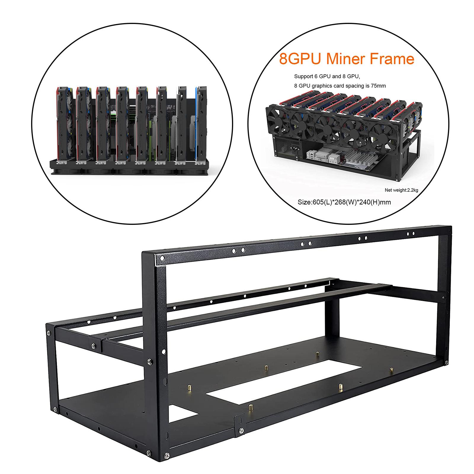 Gpu Mining Rig Frame 8 Gpu - Estrutura de Suporte para Rig de