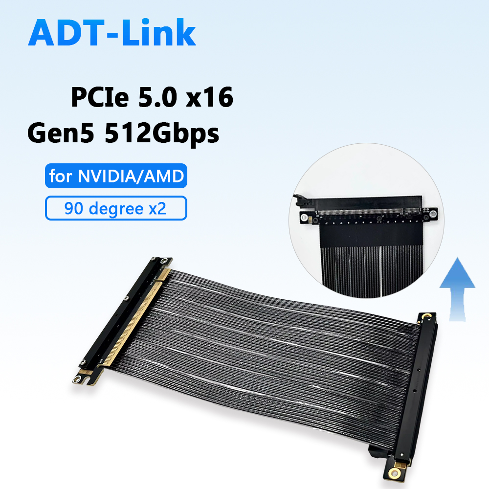 Pcie 5.0 Gpu Riser Cable - PCIE 5.0 X16 GEN5 Placa Gráfica