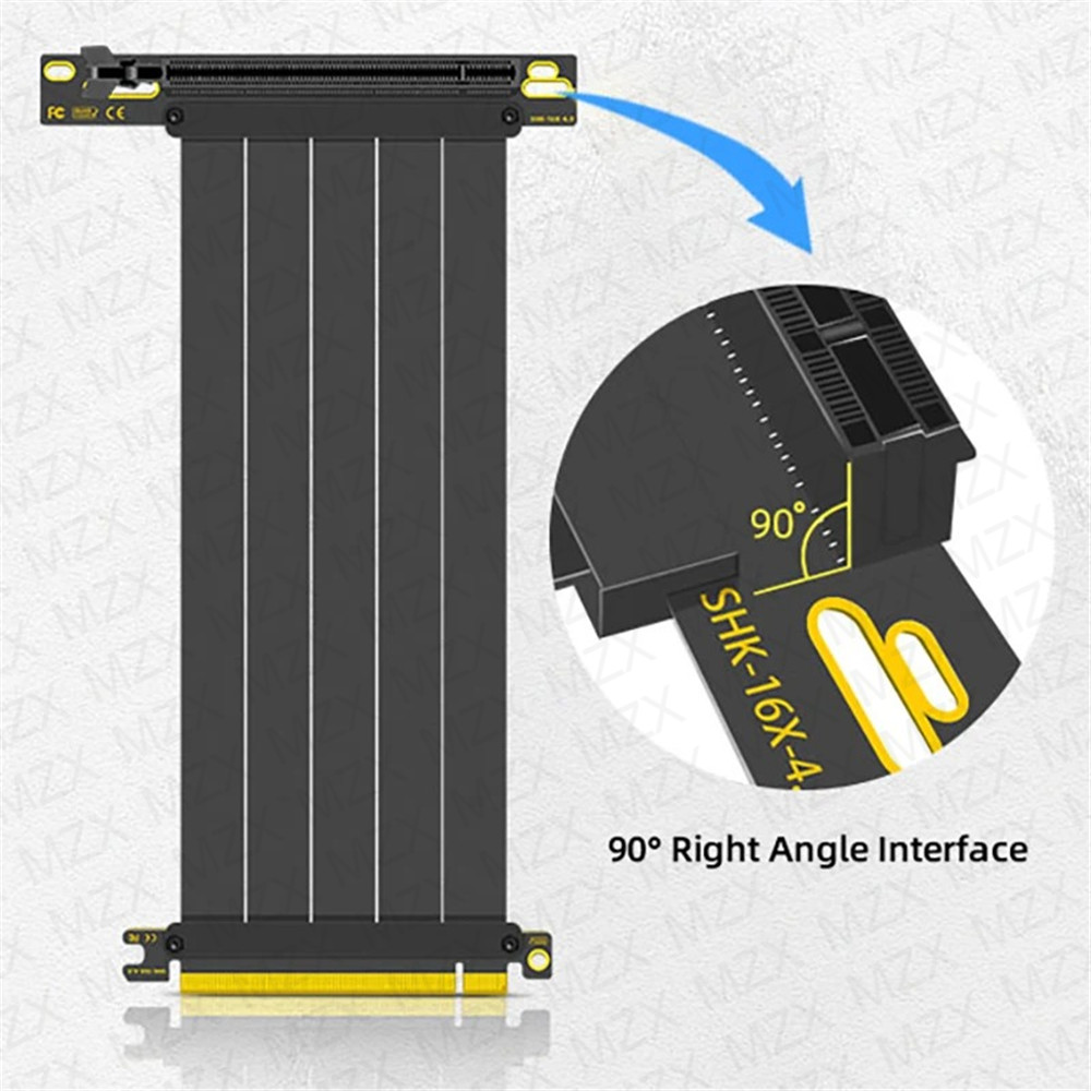 MZX PCIE 4.0 3.0 16X Riser Cab - Itx Gpu Riser Pcie 4.0 16X avaliação e preço