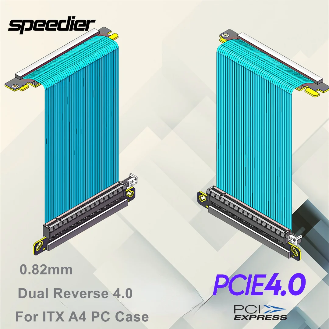Cabo riser pci-e 4.0 reverso d - Itx Gpu Riser Pcie 4.0 16X avaliação e preço