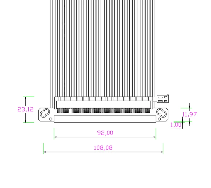 Cabo riser pci-e 4.0 reverso d - Itx Gpu Riser Pcie 4.0 16X avaliação e preço