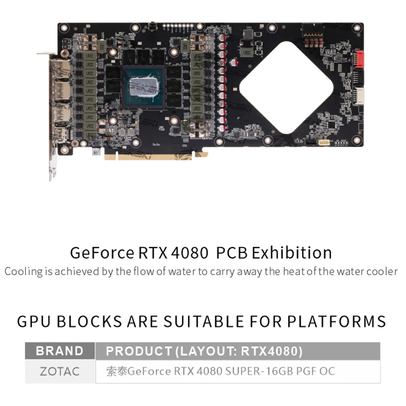 Bykski bloco gpu para zotac ge - Rtx 4080 Super 16Gb avaliação e preço