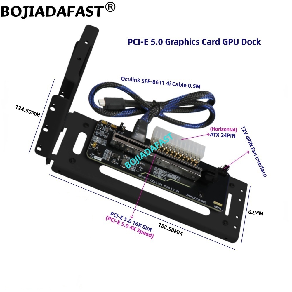 Placa Adaptadora PCI-E 5.0 16X - Pcie 5.0 Gpu Riser Cable avaliação e preço