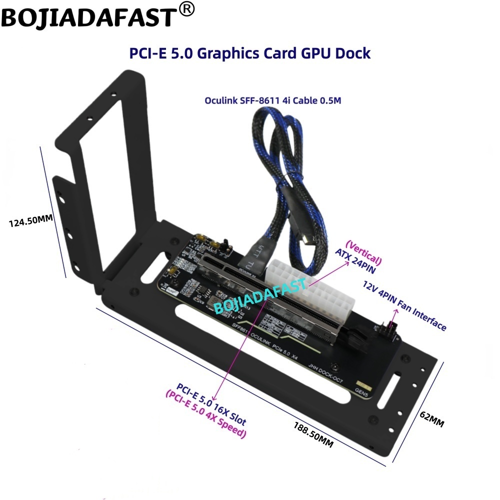 Placa Adaptadora PCI-E 5.0 16X - Pcie 5.0 Gpu Riser Cable avaliação e preço