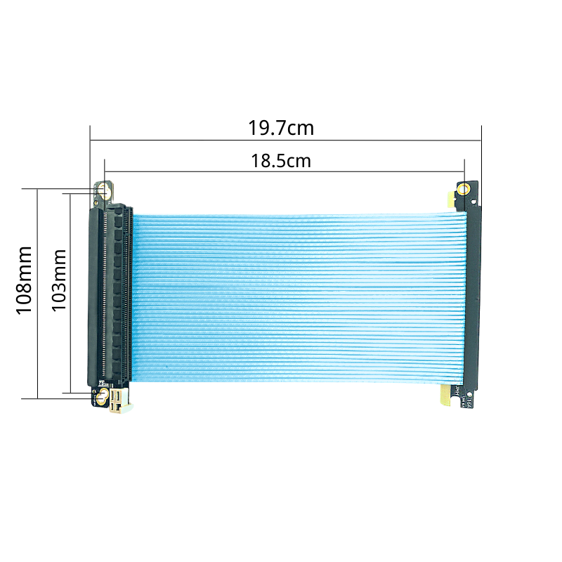 Duplo reverso pcie 4.0 riser c - Itx Gpu Riser Pcie 4.0 16X avaliação e preço