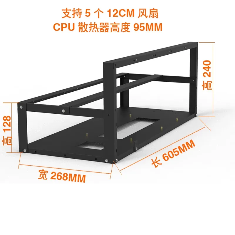 Suporte para Placa Gráfica JMZ - Gpu Mining Rig Frame 8 Gpu avaliação e preço