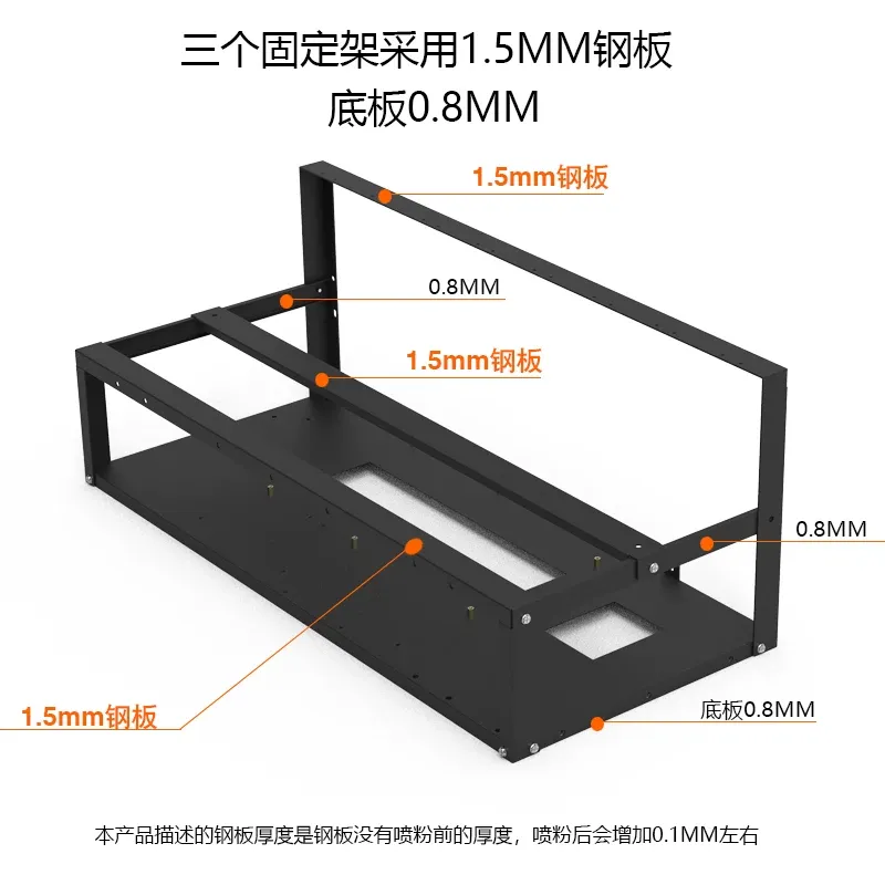 Suporte para Placa Gráfica JMZ - Gpu Mining Rig Frame 8 Gpu avaliação e preço