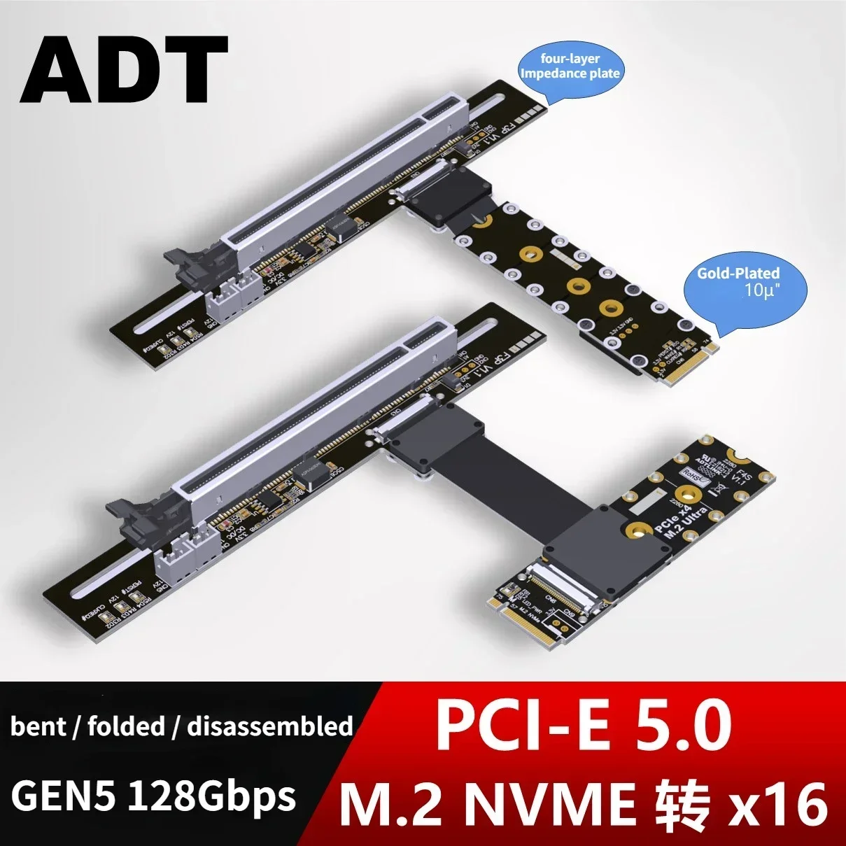 Cabo de Extensão ADT-Link PCIe - Pcie 5.0 Gpu Riser Cable avaliação e preço