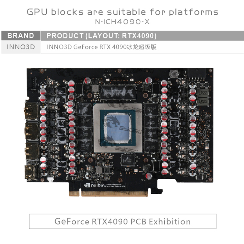 Bykski N-ICH4090-X GPU Bloco d - Rtx 4090 Water Block avaliação e preço