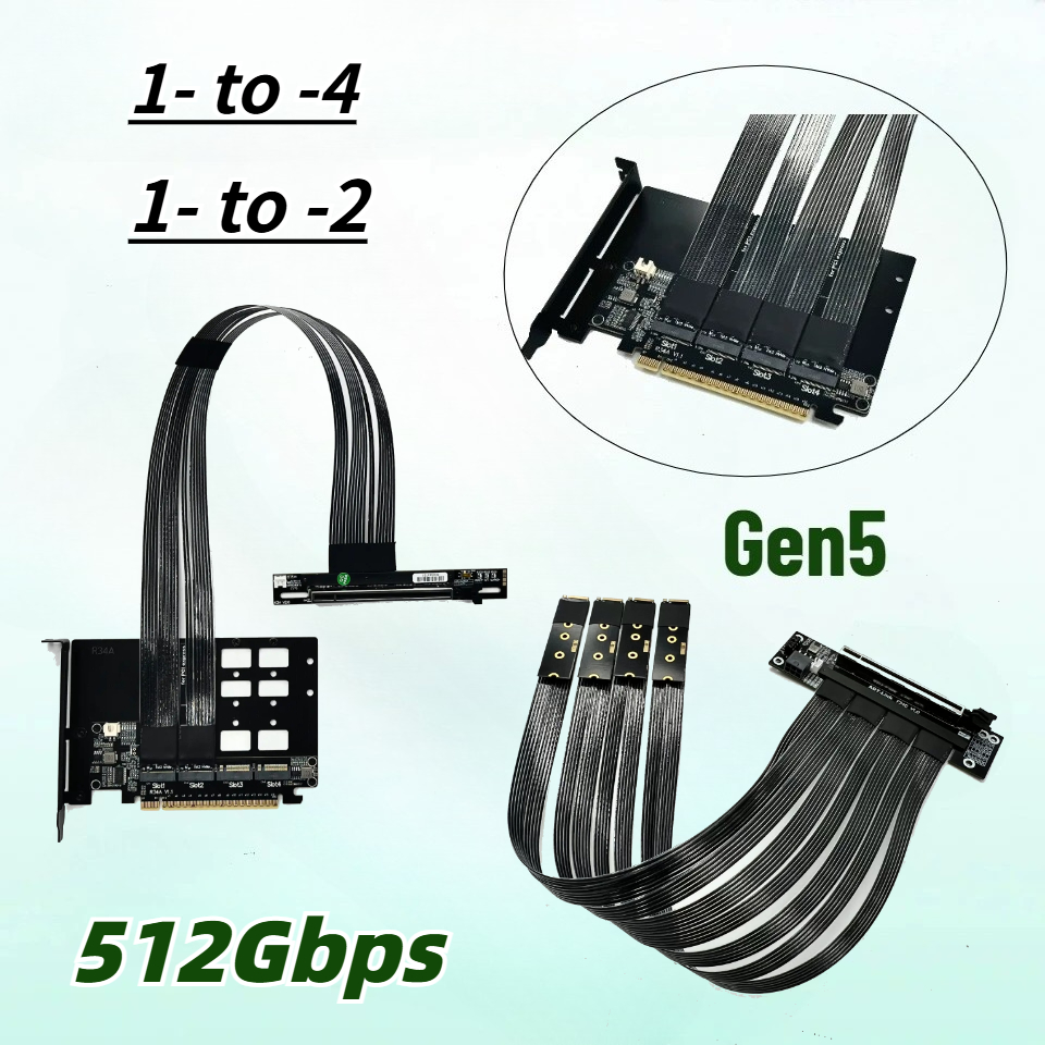 Cabo de Extensão PCIe 5.0 X16  - Pcie 5.0 Gpu Riser Cable avaliação e preço