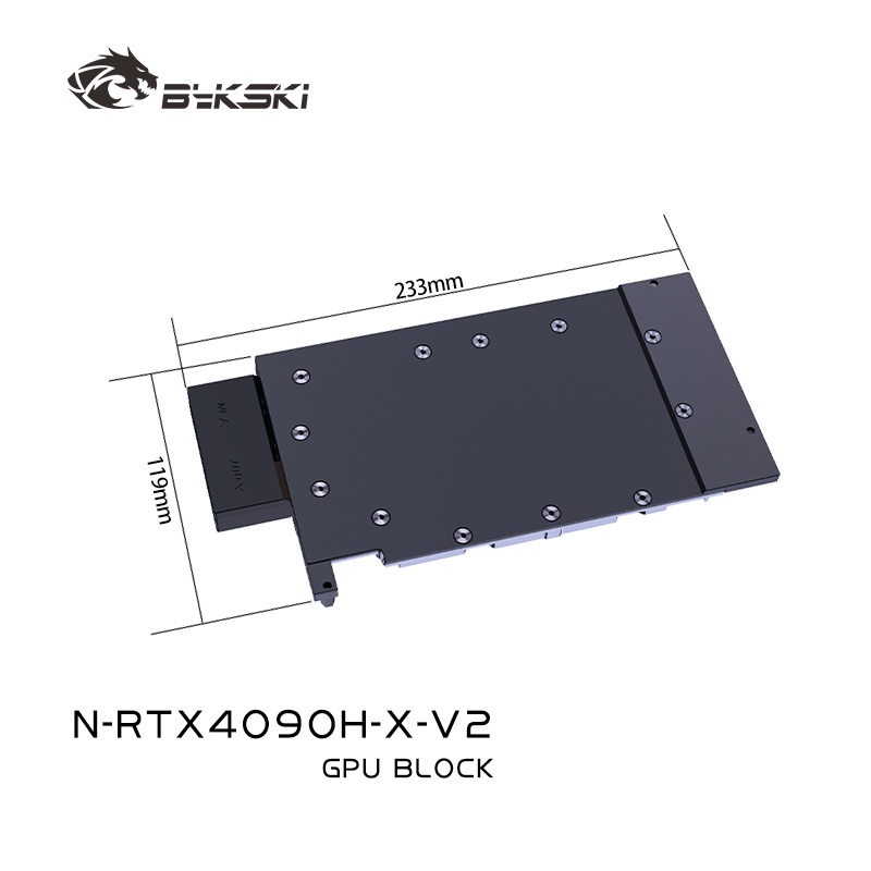 Bloco de GPU Bykski para NVIDI - Rtx 4090 Water Block avaliação e preço