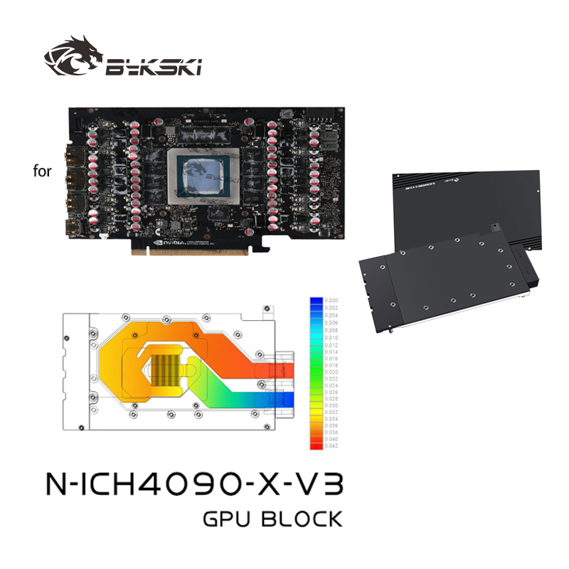 Bykski N-ICH4090-X-V3 GPU Bloc - Rtx 4090 Water Block avaliação e preço