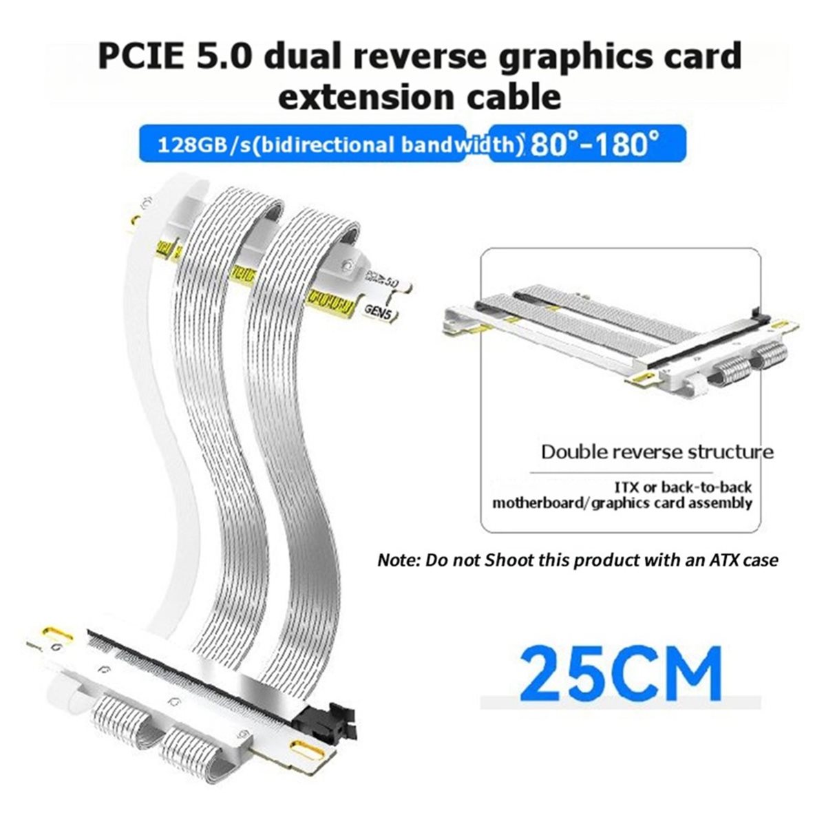 Cabo Riser L70A PCIe 5.0 X16 1 - Pcie 5.0 Gpu Riser Cable avaliação e preço