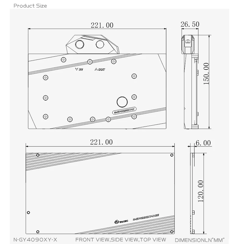 Bloco de GPU Bykski N-GY4090XY - Rtx 4090 Water Block avaliação e preço