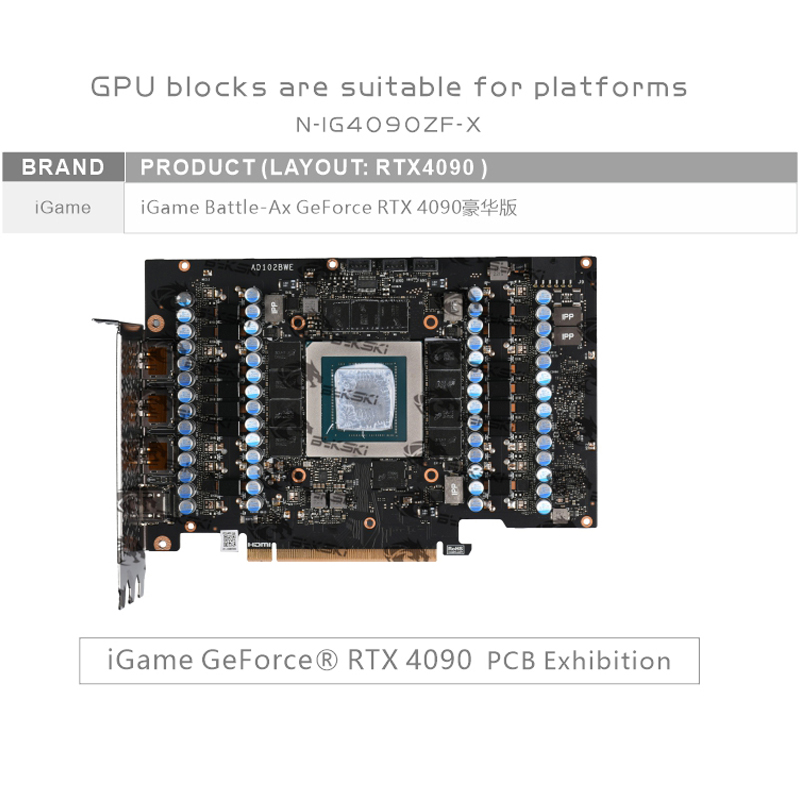 Bykski N-IG4090ZF-X GPU Block  - Rtx 4090 Water Block avaliação e preço